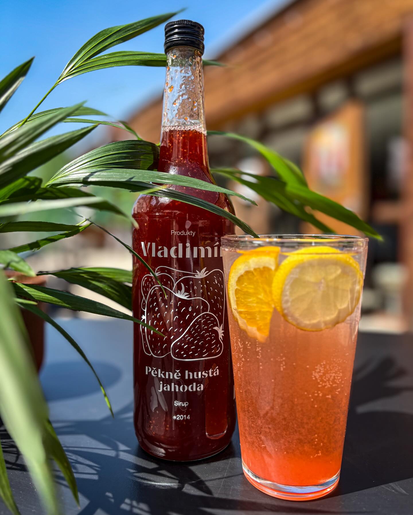 Iced drink on a table